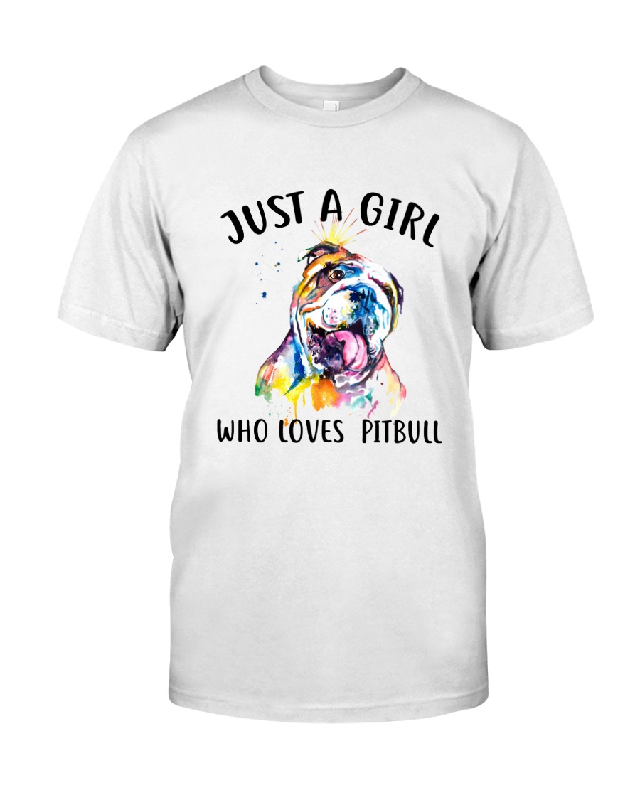 Just A Girl Who Loves Pitbull Classic T-Shirt