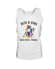 Just A Girl Who Loves Pitbull Unisex Tank thumbnail