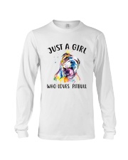 Just A Girl Who Loves Pitbull Long Sleeve Tee thumbnail