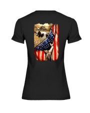 Dairy Cattle Flag Premium Fit Ladies Tee thumbnail