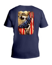 Dairy Cattle Flag V-Neck T-Shirt thumbnail