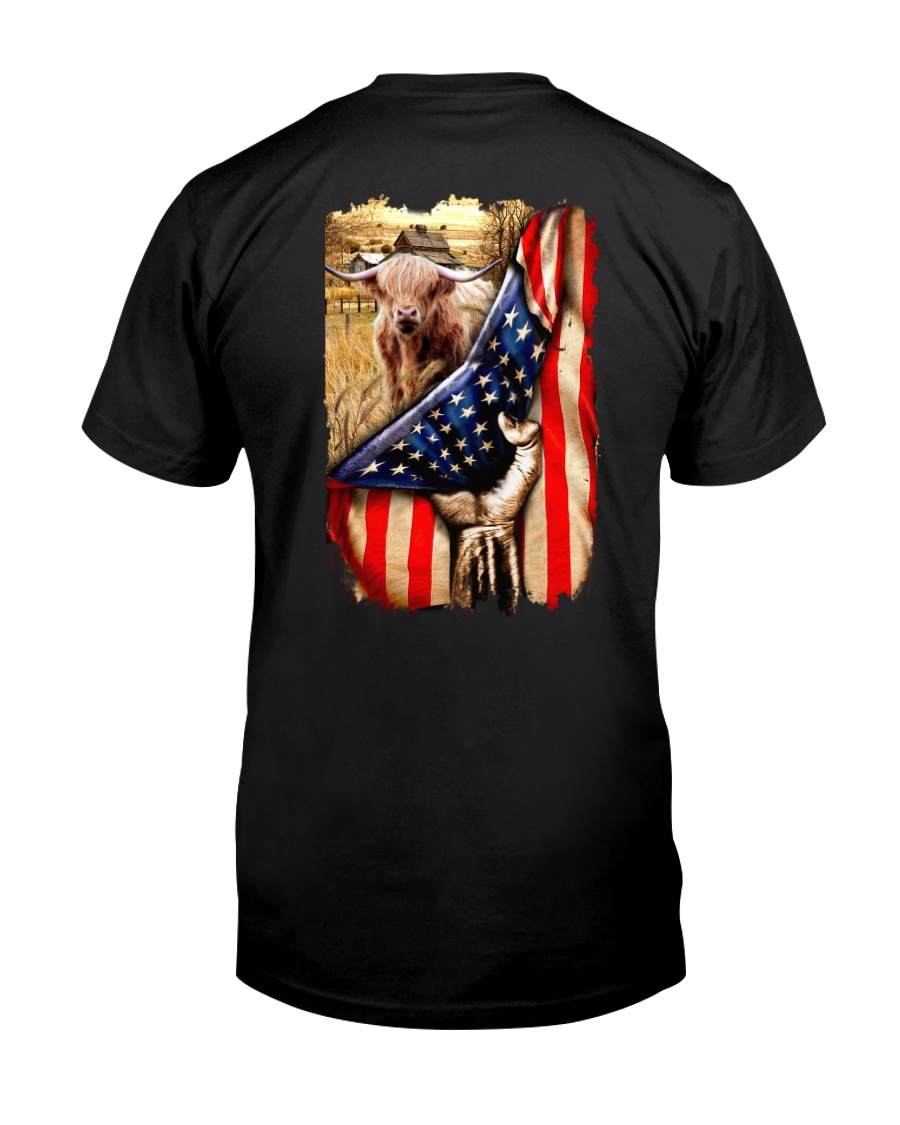Highland cattle Flag Classic T-Shirt