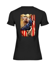 Highland cattle Flag Premium Fit Ladies Tee thumbnail