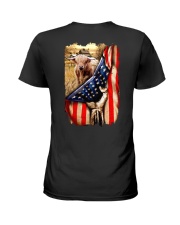 Highland cattle Flag Ladies T-Shirt thumbnail