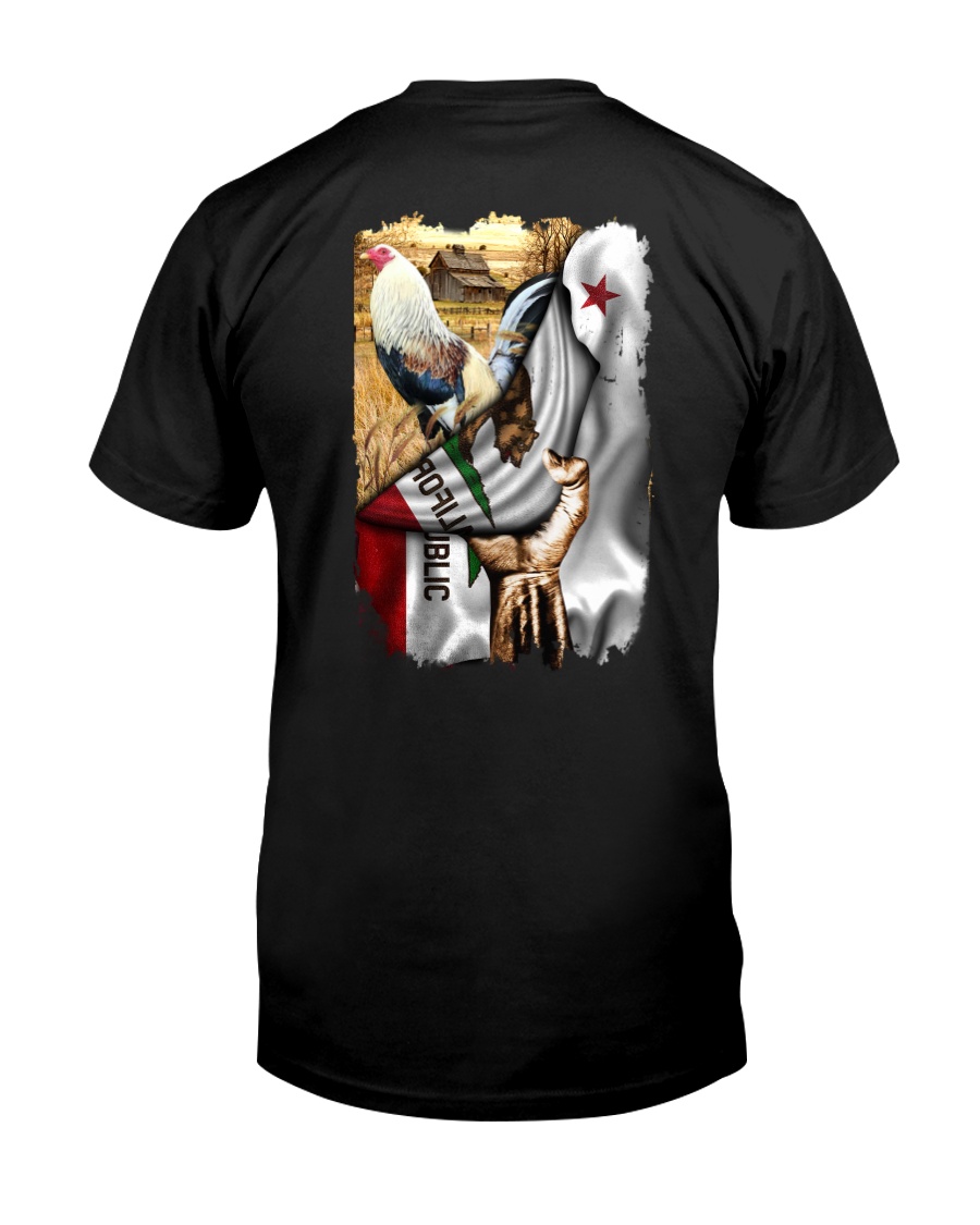 Rooster California Flag Classic T-Shirt