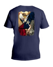 Rooster Texas Flag V-Neck T-Shirt thumbnail
