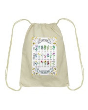 PLANT THESE TO HELP SAVE BEES Drawstring Bag thumbnail