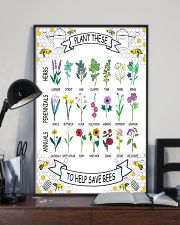 PLANT THESE TO HELP SAVE BEES 24x36 Poster lifestyle-poster-2