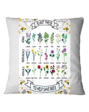 PLANT THESE TO HELP SAVE BEES Square Pillowcase thumbnail