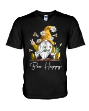 Bee Happy V-Neck T-Shirt tile