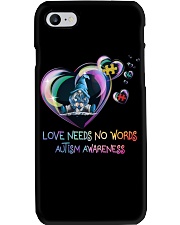 Love Needs No Words Phone Case tile