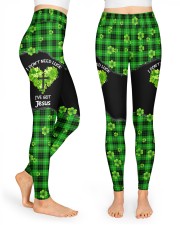 I Don't Need Luck St Patrick's Day High Waist Leggings front