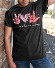 Peace Love Kindness Valentine Classic T-Shirt apparel-classic-tshirt-lifestyle-27