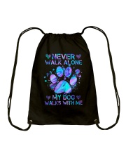 Never Walk Alone Drawstring Bag tile