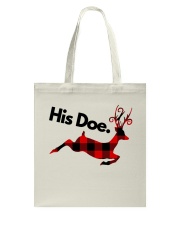 Her Buck His Doe Valentine Tote Bag tile