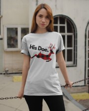 Her Buck His Doe Valentine Classic T-Shirt apparel-classic-tshirt-lifestyle-19