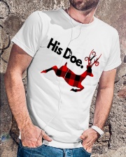 Her Buck His Doe Valentine Classic T-Shirt lifestyle-mens-crewneck-front-4