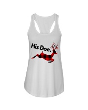 Her Buck His Doe Valentine Ladies Flowy Tank tile