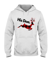 Her Buck His Doe Valentine Hooded Sweatshirt tile