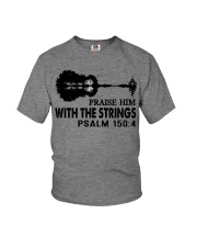 Praise him with the strings Youth T-Shirt tile
