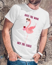 Into the wine not the label Classic T-Shirt lifestyle-mens-crewneck-front-4