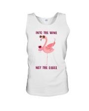 Into the wine not the label Unisex Tank tile