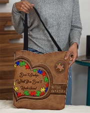Don't Judge Leather Pattern Print All-over Tote aos-all-over-tote-lifestyle-front-10