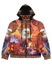 Native American Women's All Over Print Full Zip Hoodie tile