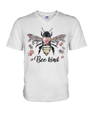Bee kind V-Neck T-Shirt tile