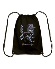 Love Racing Drawstring Bag tile