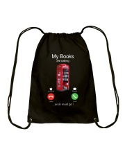 My Books Are Calling Drawstring Bag tile