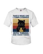 That's what I do I turn strings Youth T-Shirt tile