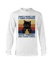 That's what I do I turn strings Long Sleeve Tee tile