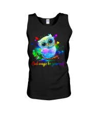 Owl-ways be yourself Unisex Tank tile