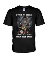 Touch My Guitar V-Neck T-Shirt tile