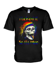 I Licked It So It's Mine V-Neck T-Shirt tile