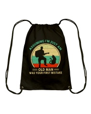 Assuming I'm Just An Old Man Drawstring Bag tile