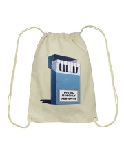 Music is highly addictive Drawstring Bag tile