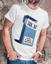 Music is highly addictive Classic T-Shirt lifestyle-mens-crewneck-front-4