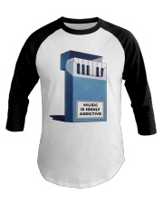 Music is highly addictive Baseball Tee tile