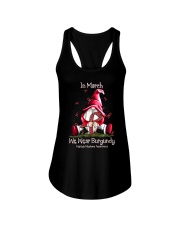 In March We Wear Burgundy Ladies Flowy Tank tile