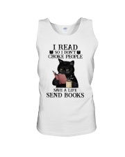 I Read So I Don't Choke People Unisex Tank tile