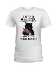 I Read So I Don't Choke People Ladies T-Shirt tile