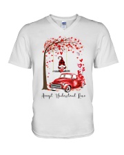 Accept Understand Love V-Neck T-Shirt tile