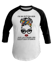 Autism mom Baseball Tee tile