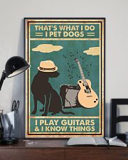 I Pet Dogs I Play Guitars 11x17 Poster lifestyle-poster-2