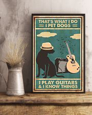 I Pet Dogs I Play Guitars 11x17 Poster lifestyle-poster-3