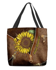 Autism Awareness Leather Pattern Print All-over Tote front