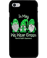 In May We Wear Green For Mental Health Awareness Phone Case tile
