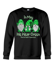 In May We Wear Green For Mental Health Awareness Crewneck Sweatshirt tile